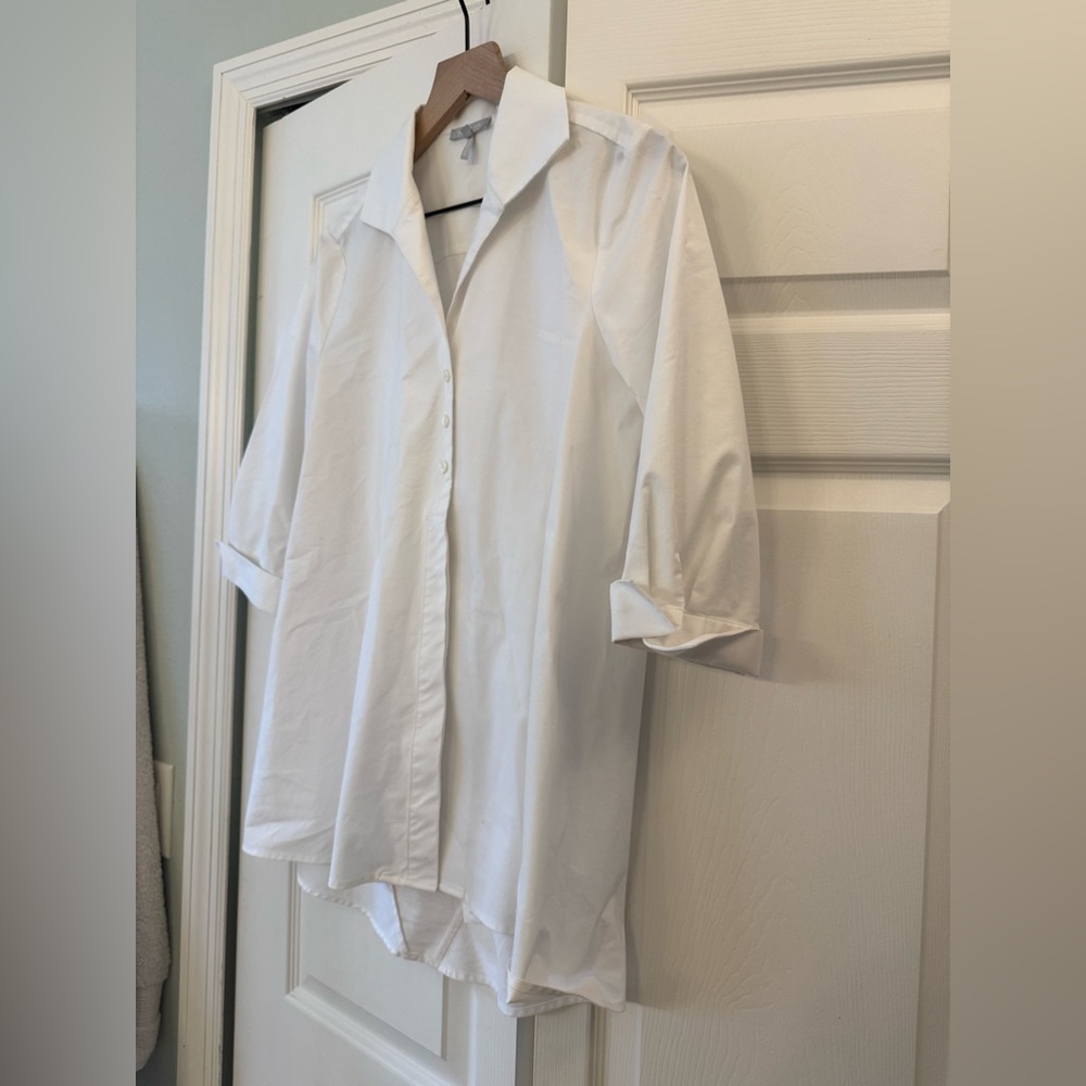 HINSON WU - BETTY LONG SLEEVE TUNIC in white size 6 - Picture 6 of 8